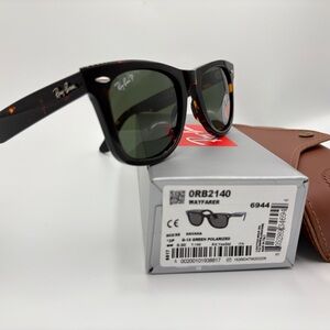 Ray-Ban Polarized Sunglasses 50mm Havana RB2140 Tortoise Shell